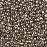Miyuki seed beads 8/0 - Duracoat galvanized pewter 8-4222